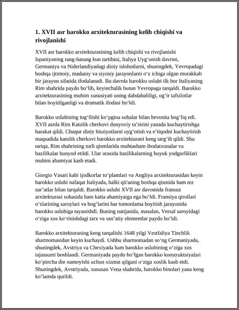 XVII ASR BAROKKO ARXITEKTURASI 3