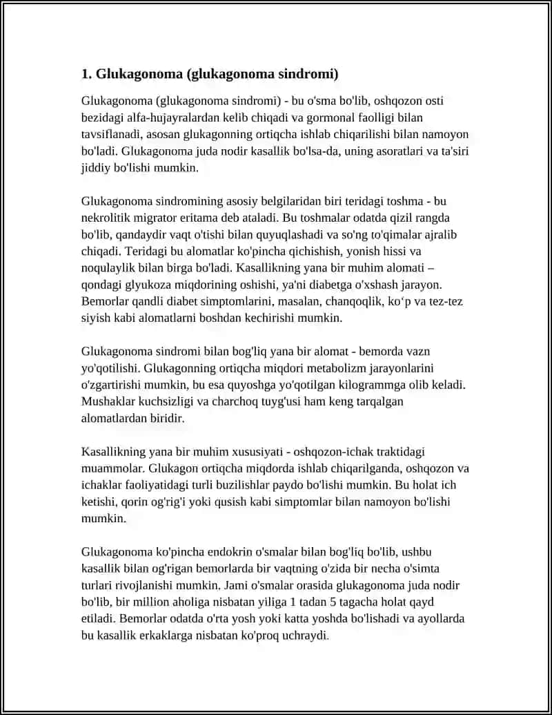 GLUKAGON KASALLIKLAR 3