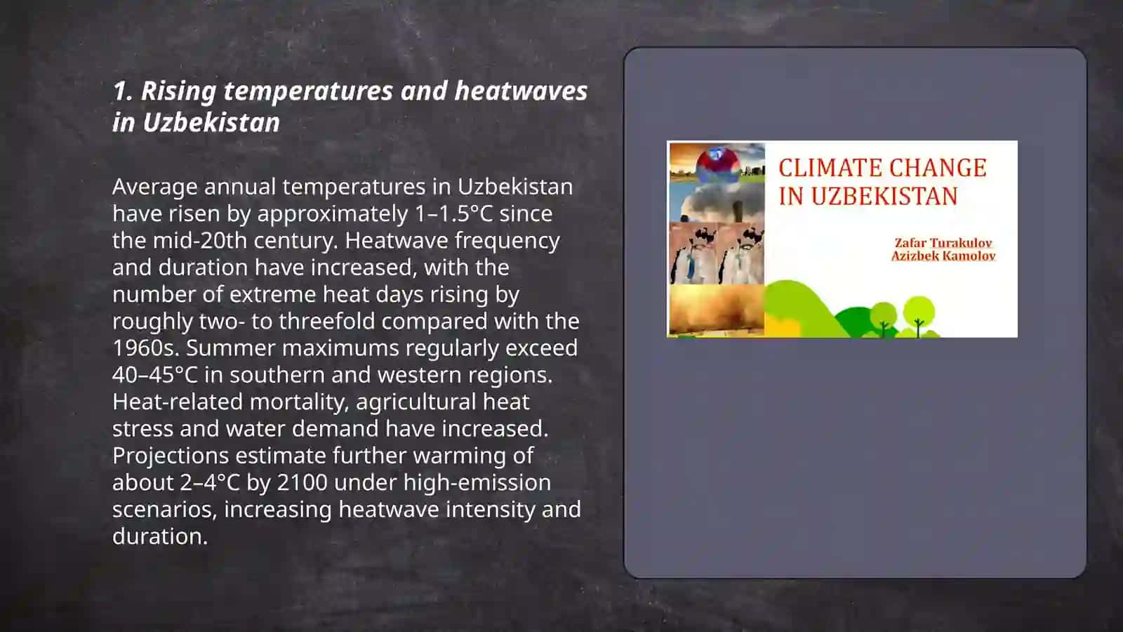 Impact of climate change in Uzbekistan by Charos Toshboyeva 3