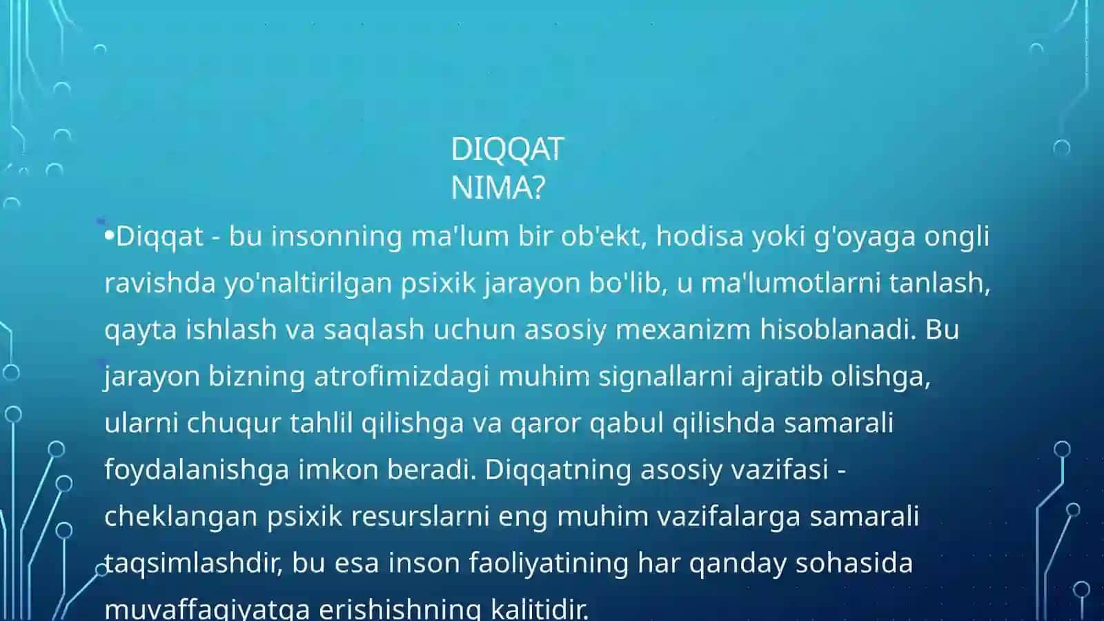 Diqqatni taqsimlash 3