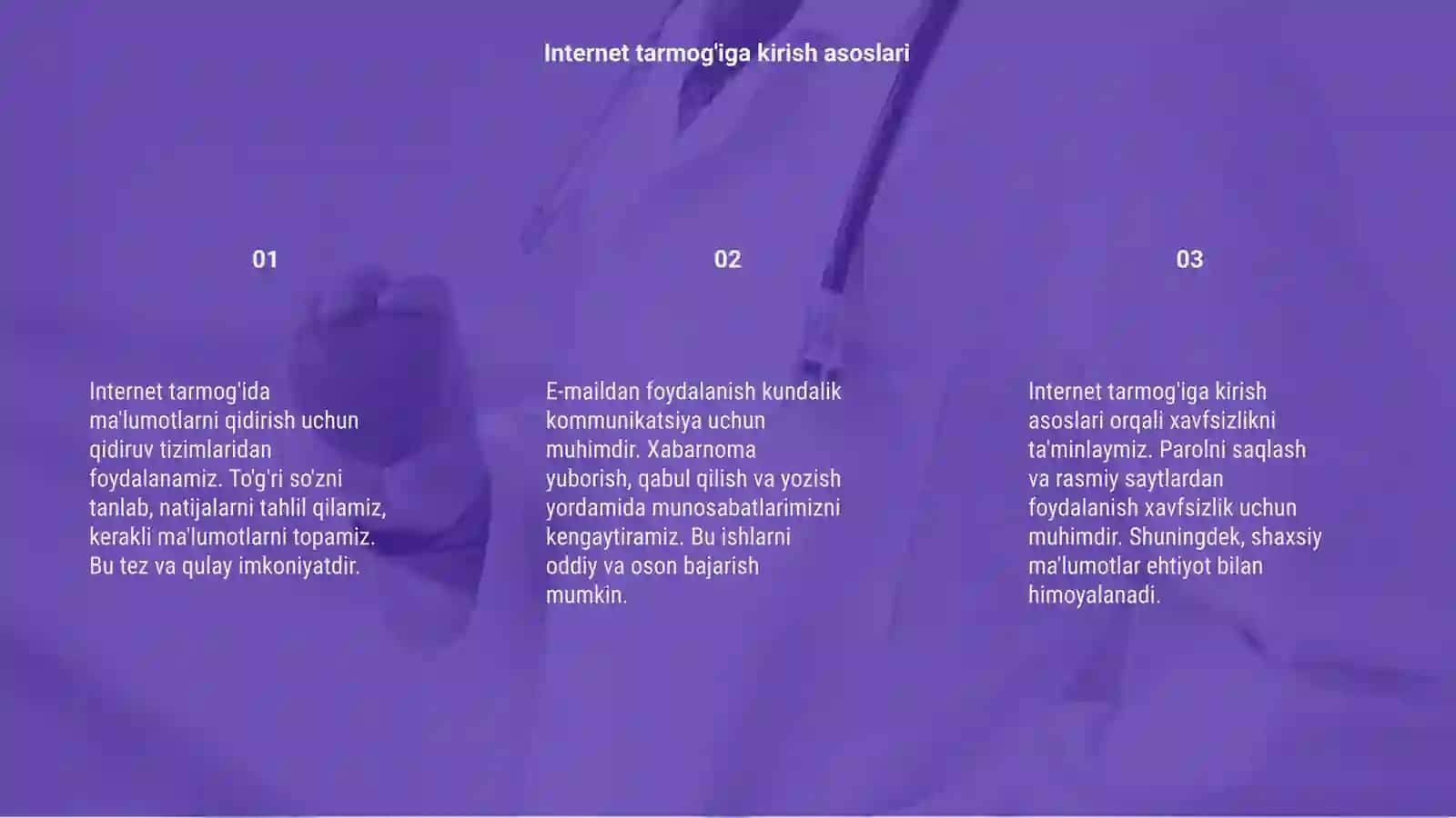 Internet tarmog'ida ma'lumotlarni qidirish 3