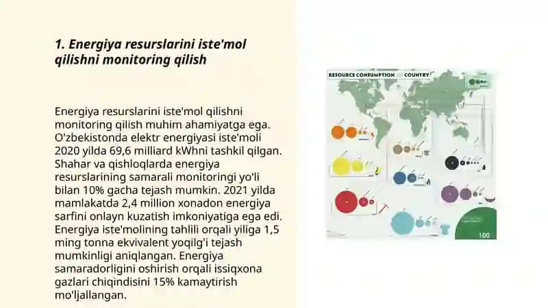 Energiya resurslarini iste'mol qilishni hisobga olish rostlash 3