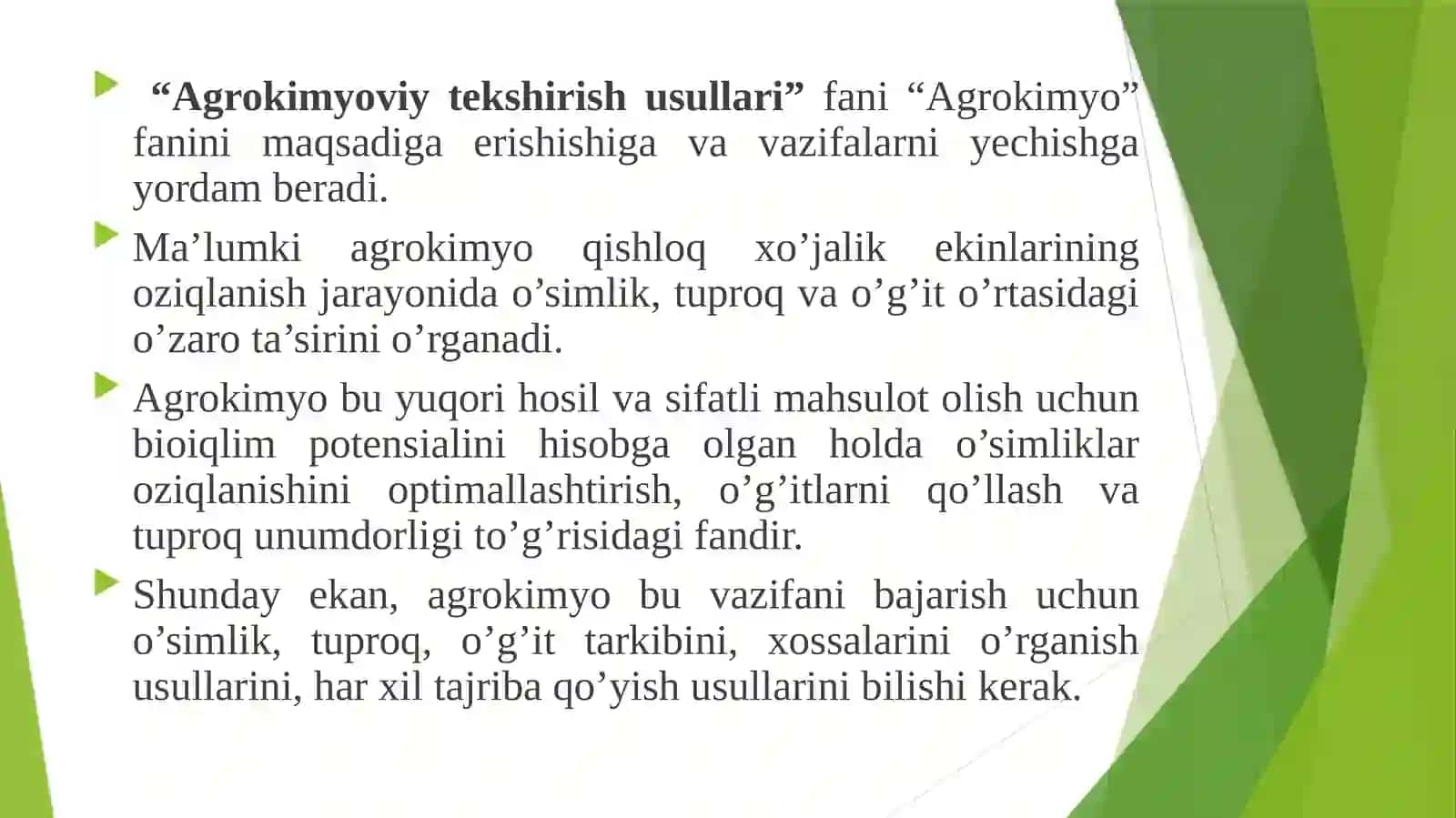 Agrokimyo va agrokimyoviy tekshirish usullari 3
