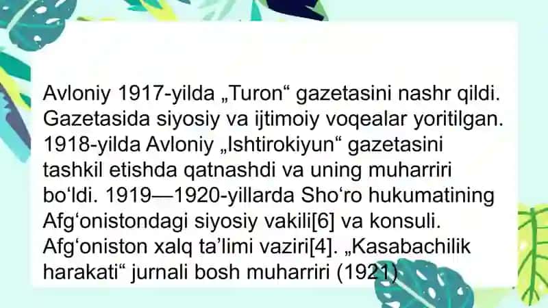 Abdulla Avloniy asarlarida tarbiya 3