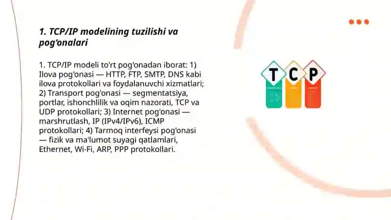 TCP/IP Pog'onasi 3