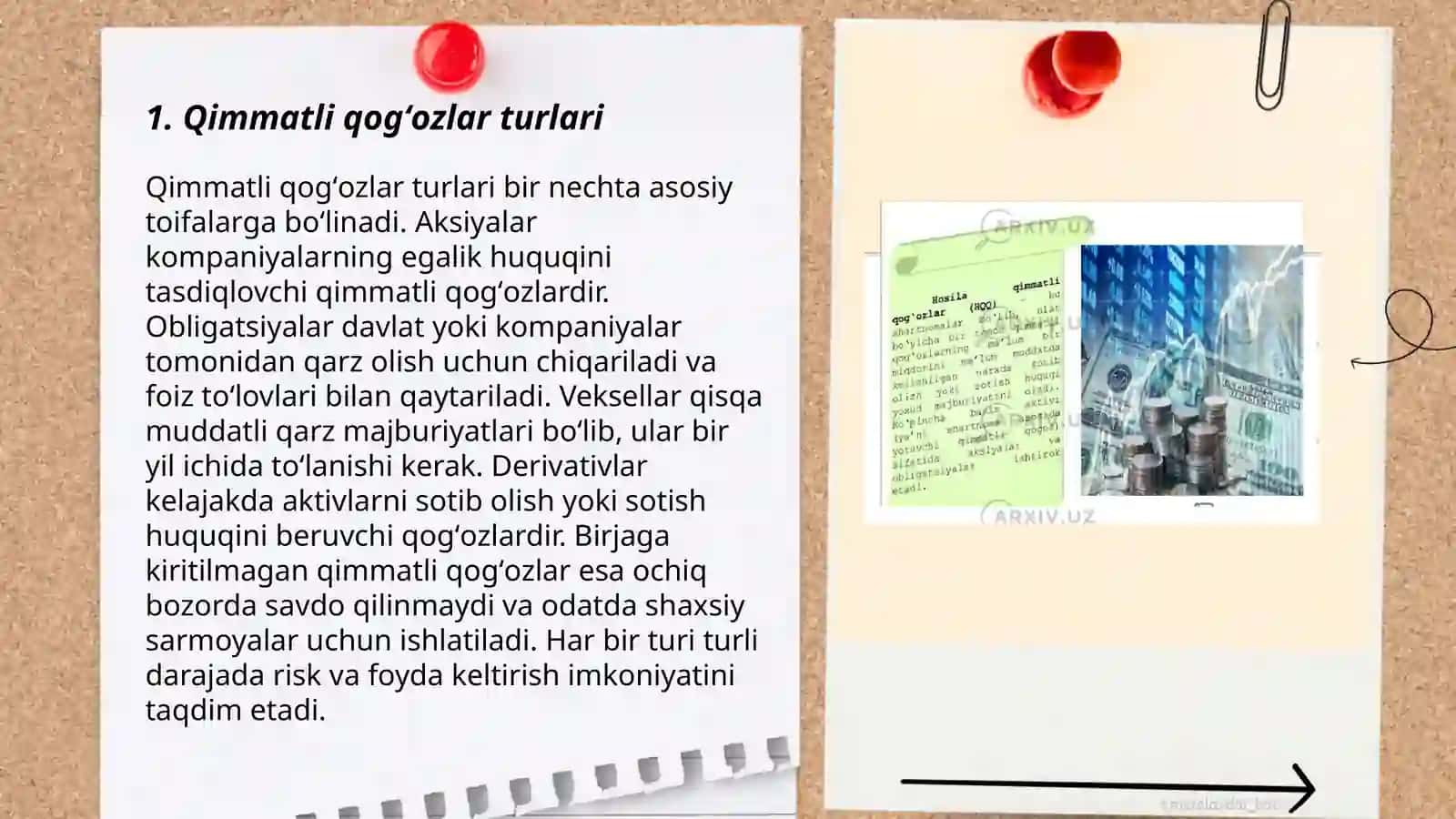 Qimmatli qogʻozlar turlari 3