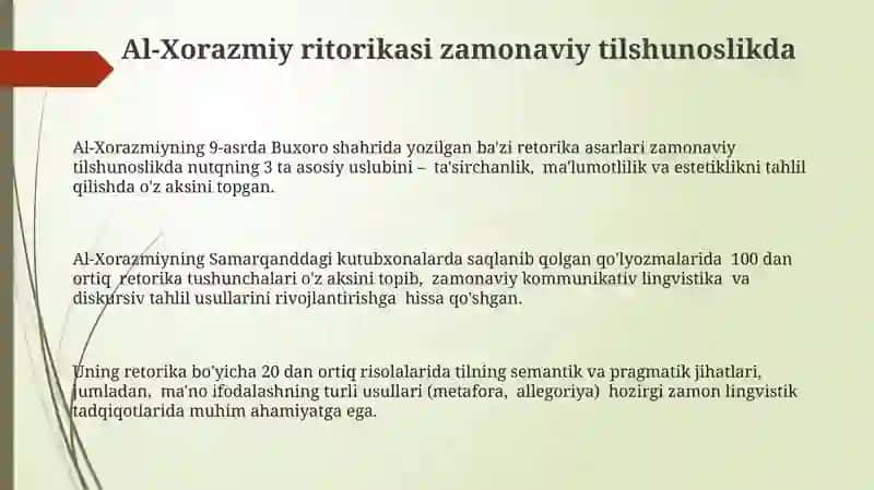 Al-Xorazmiy ritorikasi zamonaviy tilshunoslikda 3