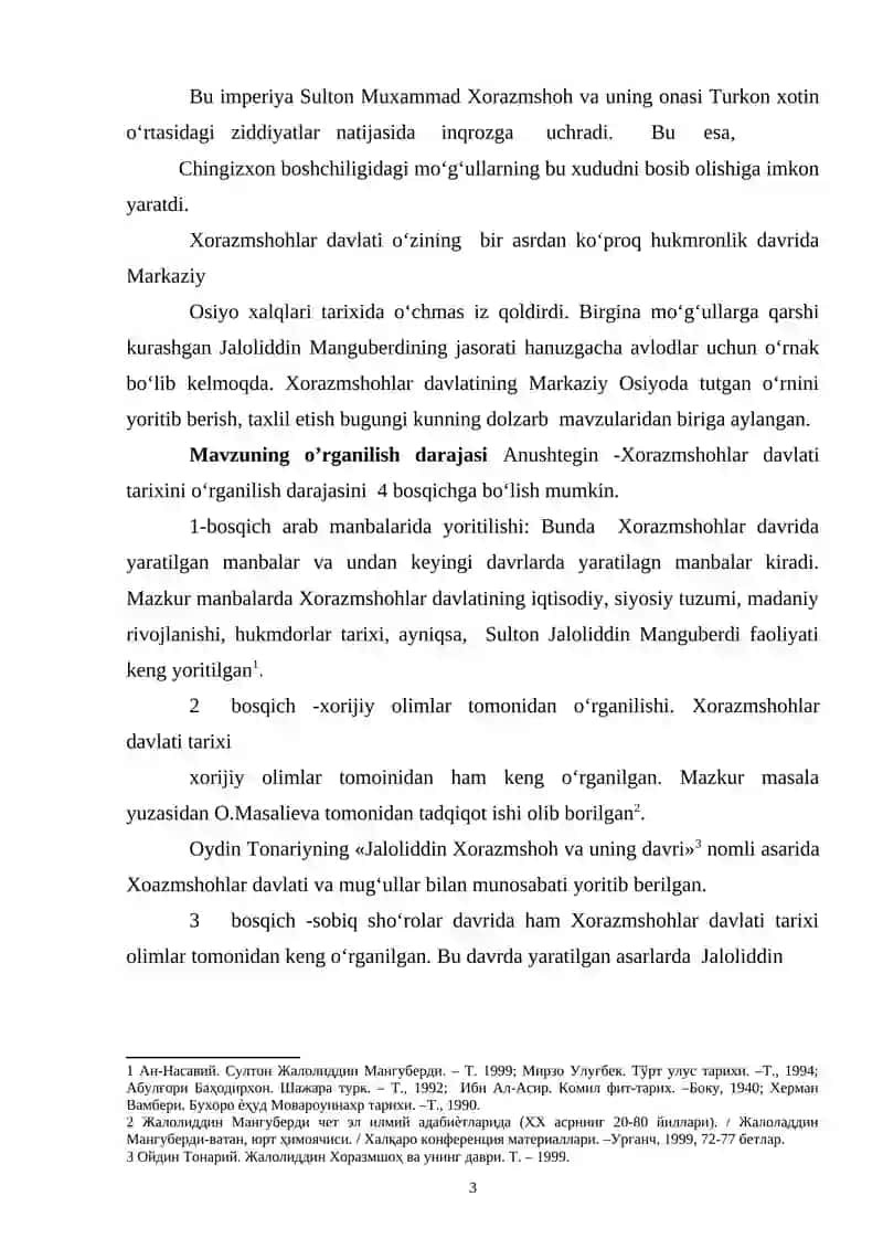 XORAZMSHOHLAR DAVLATINING TASHKIL TOPISHI VA RIVOJLANISHI 3