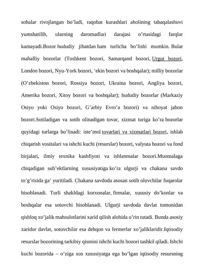 Bozor va uning tuzilishi 3
