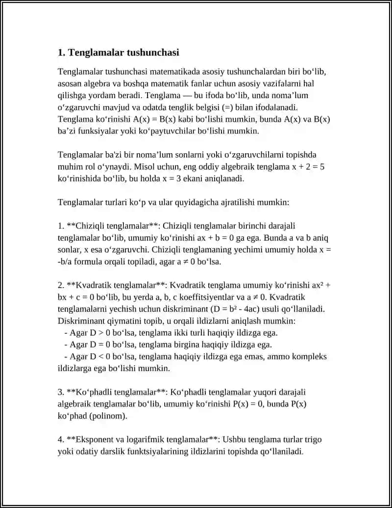 2-SINF ÕQUVCHILARIGA TENGLAMALAR MAVZUSINI ÒQITISH METODIKASI 3