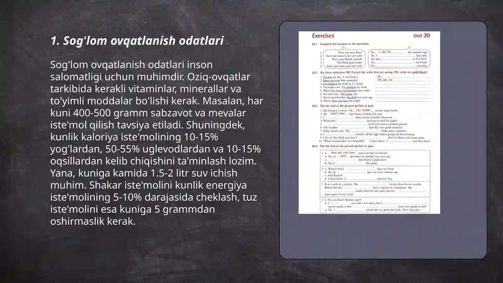 Sog'lom ovqatlanish odatlari 3