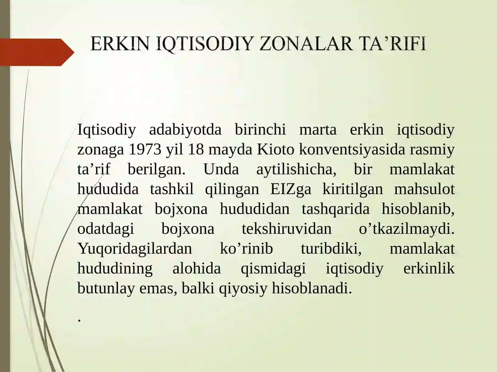 Erkin iqtisodiy zonalar 3