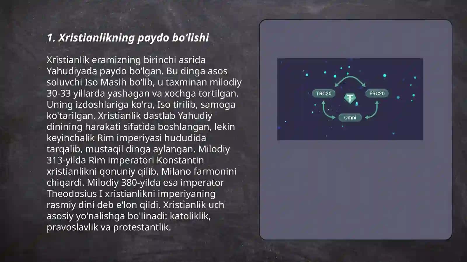 Xristianlikning paydo bo‘lishi 3