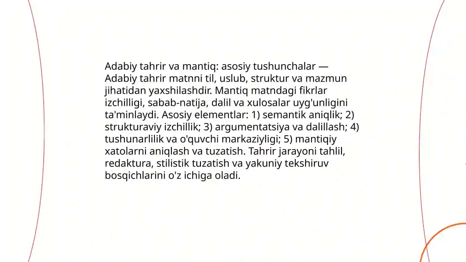 Adabiy tahrirning mantiqiy asoslari 3