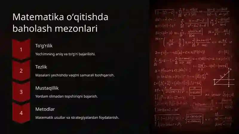 Umumtaʼlim maktablarda matematikadan baholash va nazorat 3