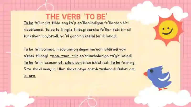 THE VERB “TO BE” 3