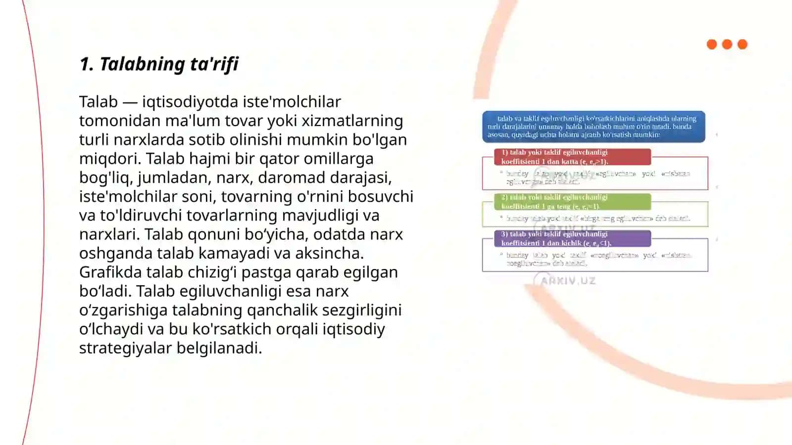 TALAB VA TAKLIF NAZARIYASI 3