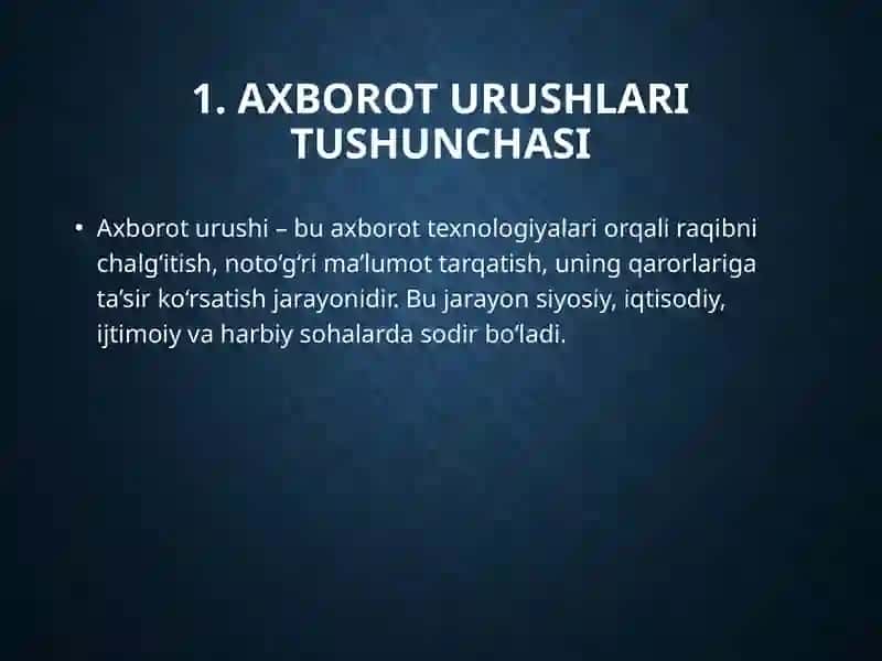 Axborot urushlari tushunchasi 3