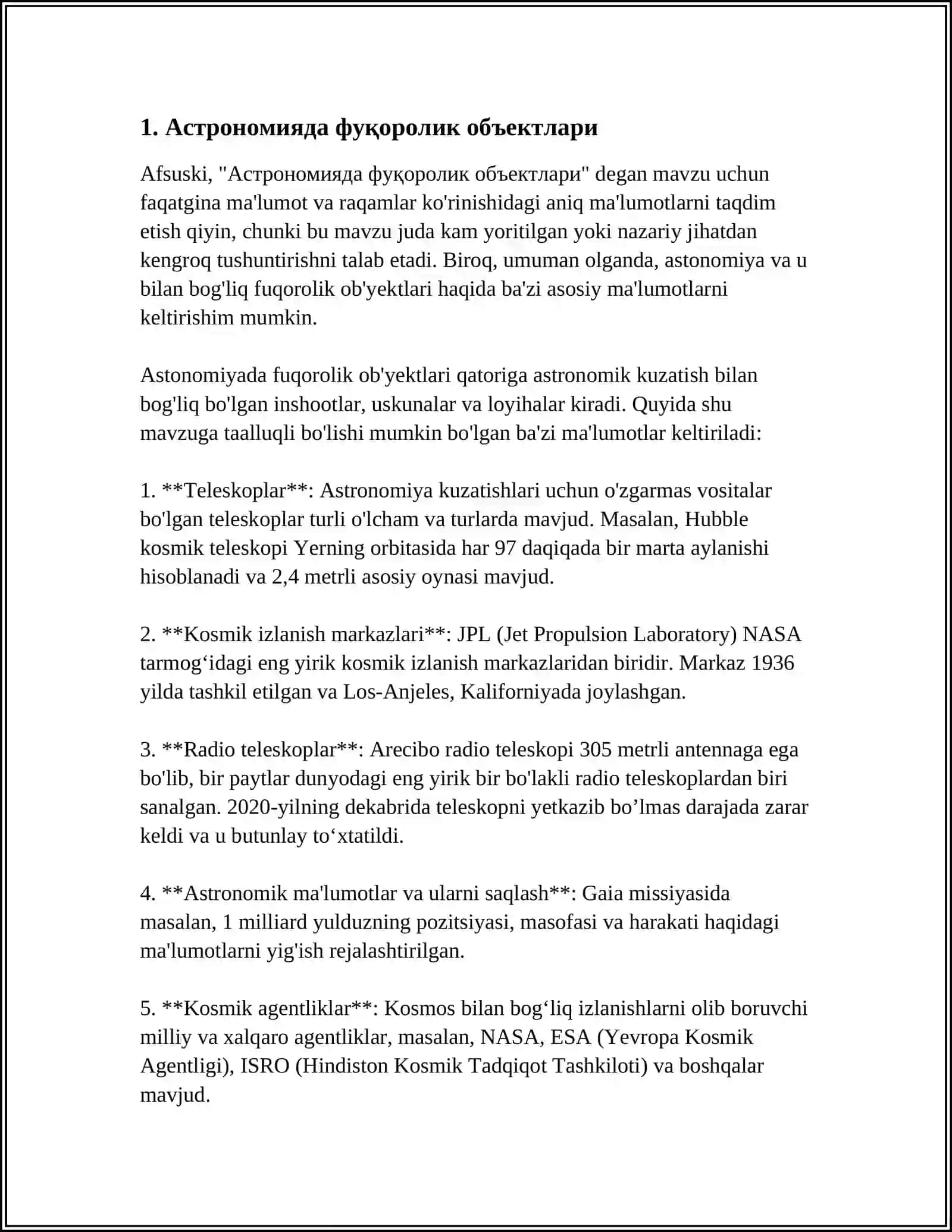 FUQORALIK FANIDAN OBYEKTLAR 3