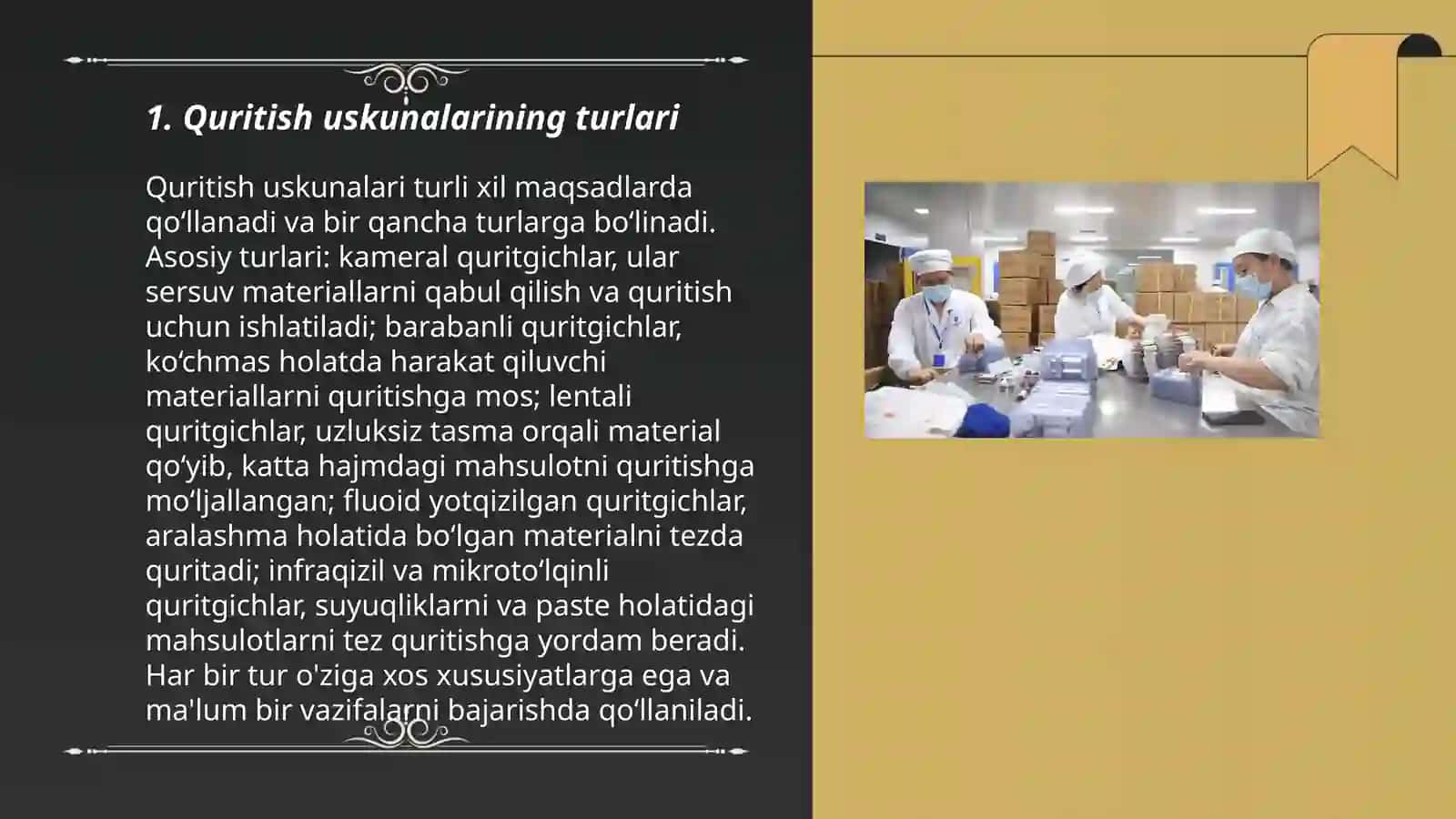 Quritish uskunalarining turlari 3