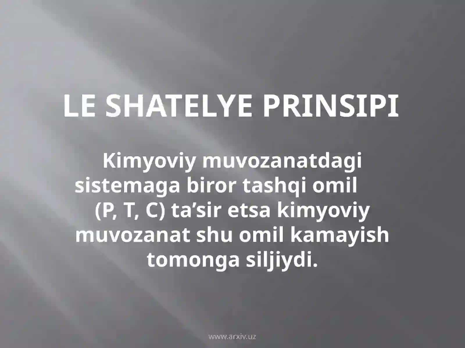 Kimyoviymuvozanatgata’siretuvchiomillar 3