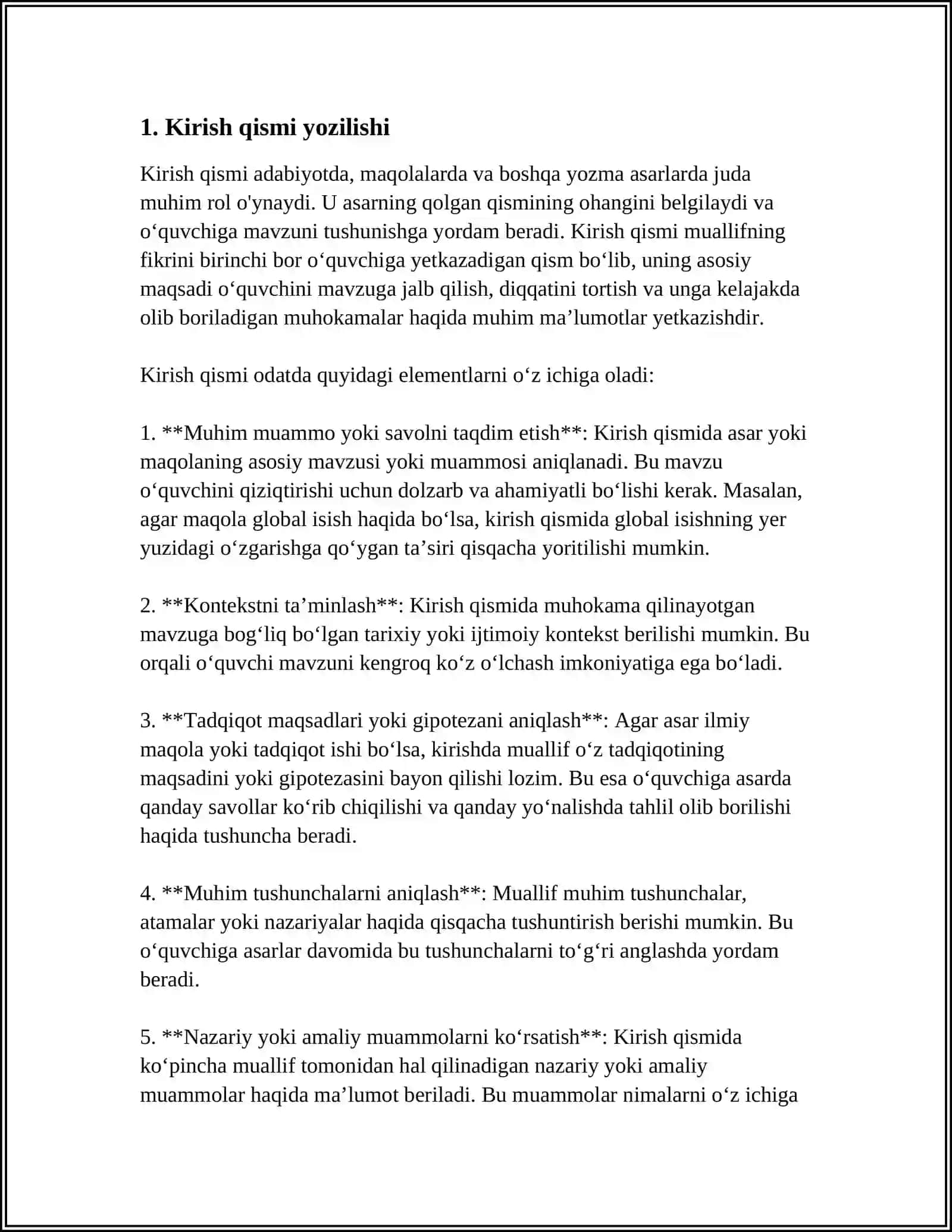 MAGISTRLIK VA DOKTORLIK (PHD) DESERTATSIYASINI YOZISH TARTIBI VA UNI RASMIYLASHTIRISH 3