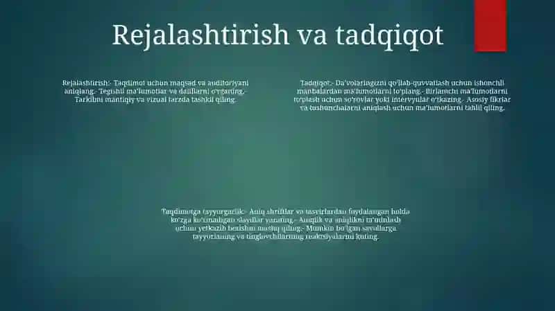 Taqdimot Tayyorlash 3