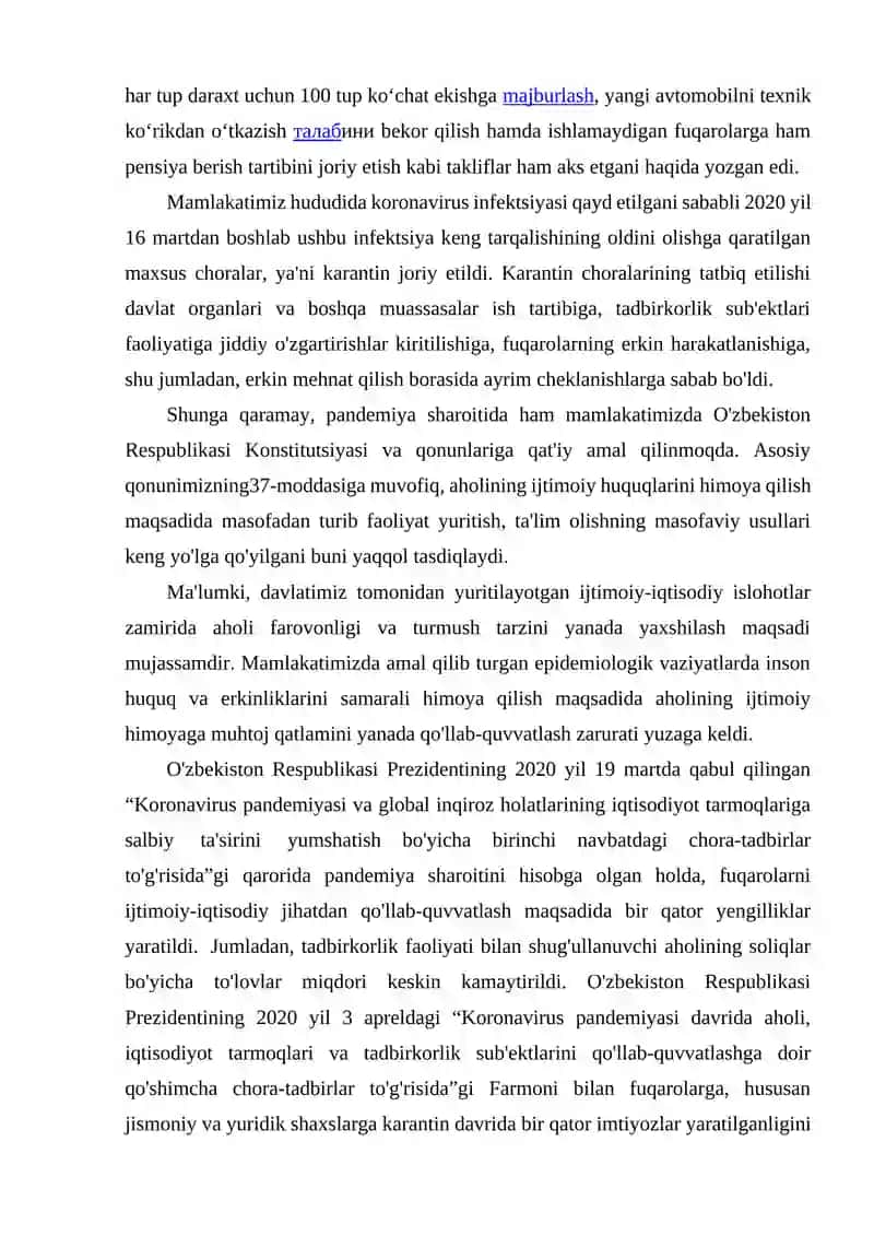 Pandemiya Sharoitida Soliq Siyosati 3