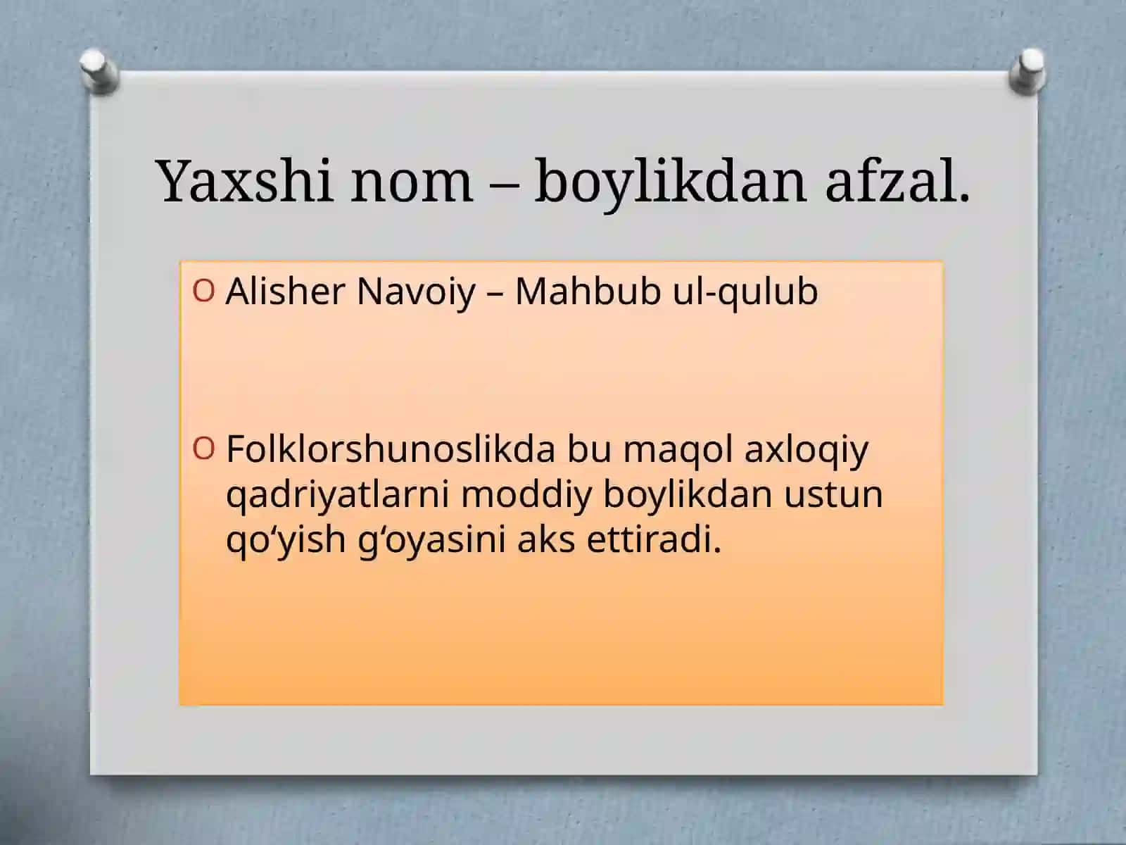 O'zbek folklori maqollari 3