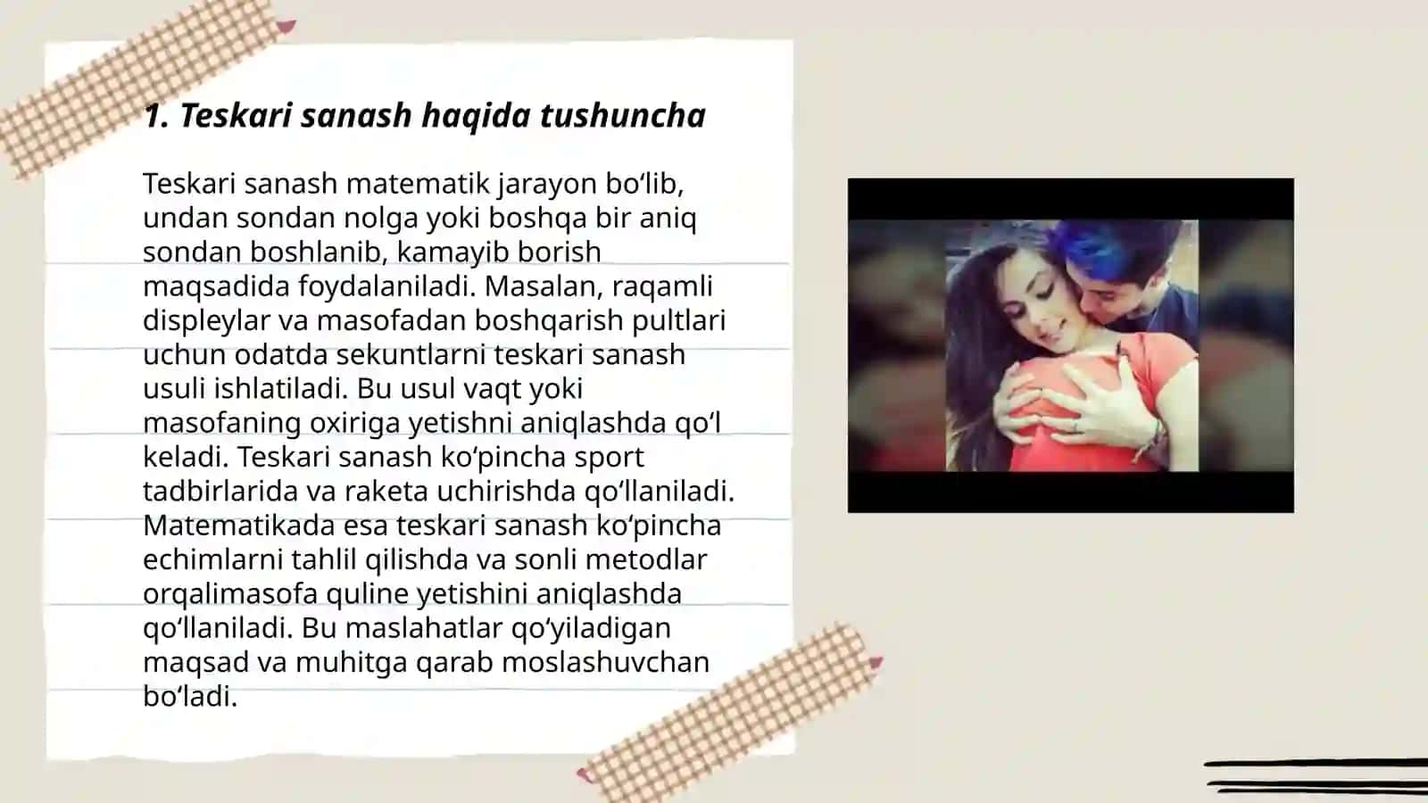 10gacha bo'lgan sonlarni teskari sanashga o'rgatish 3