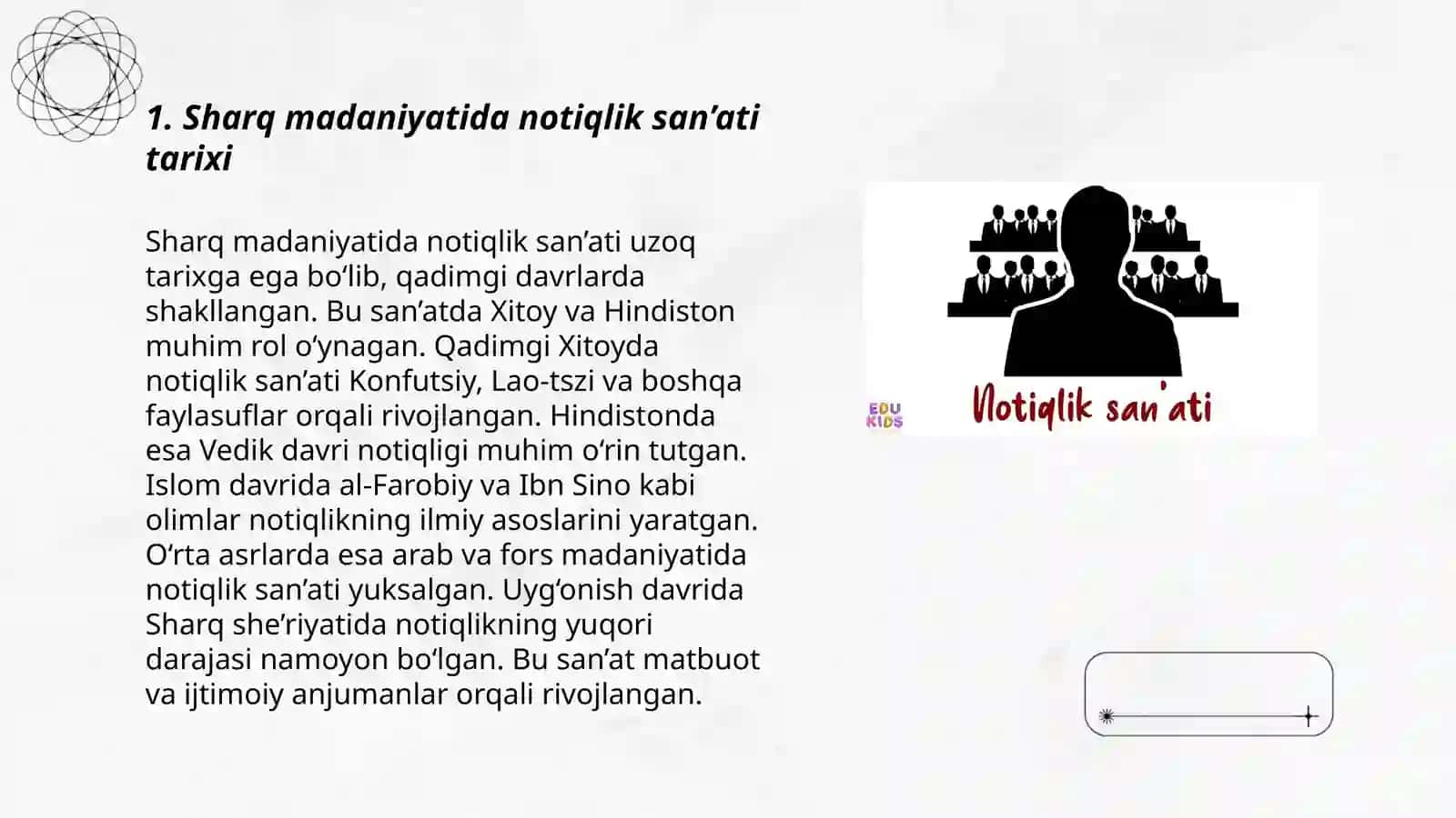 Shаrq madaniyatida notiqlik san’ati tarixi 3