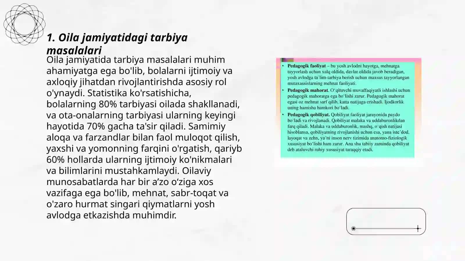 Oila jamiyatidagi tarbiya masalalari 3