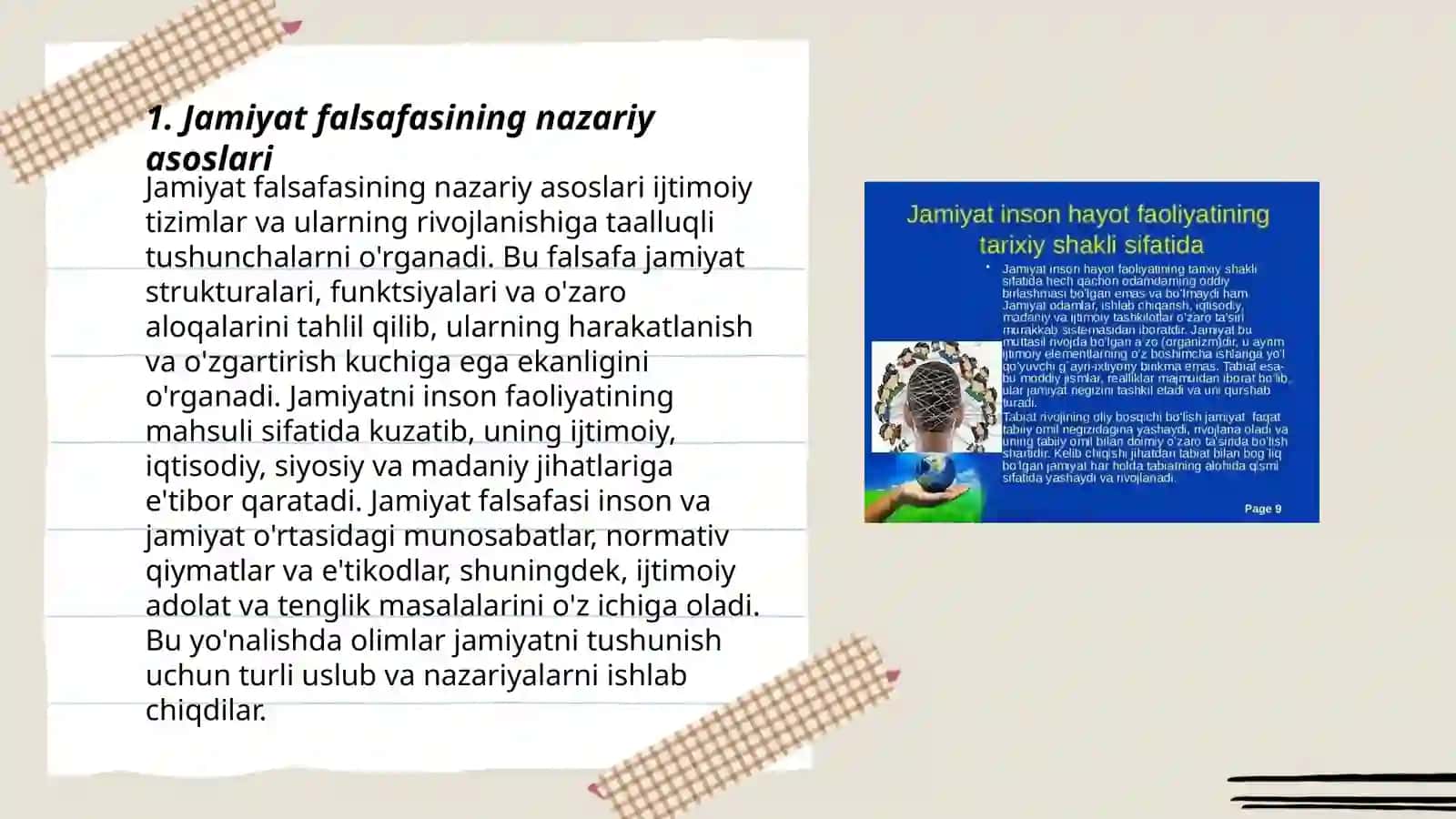 Jamiyat falsafasi 3