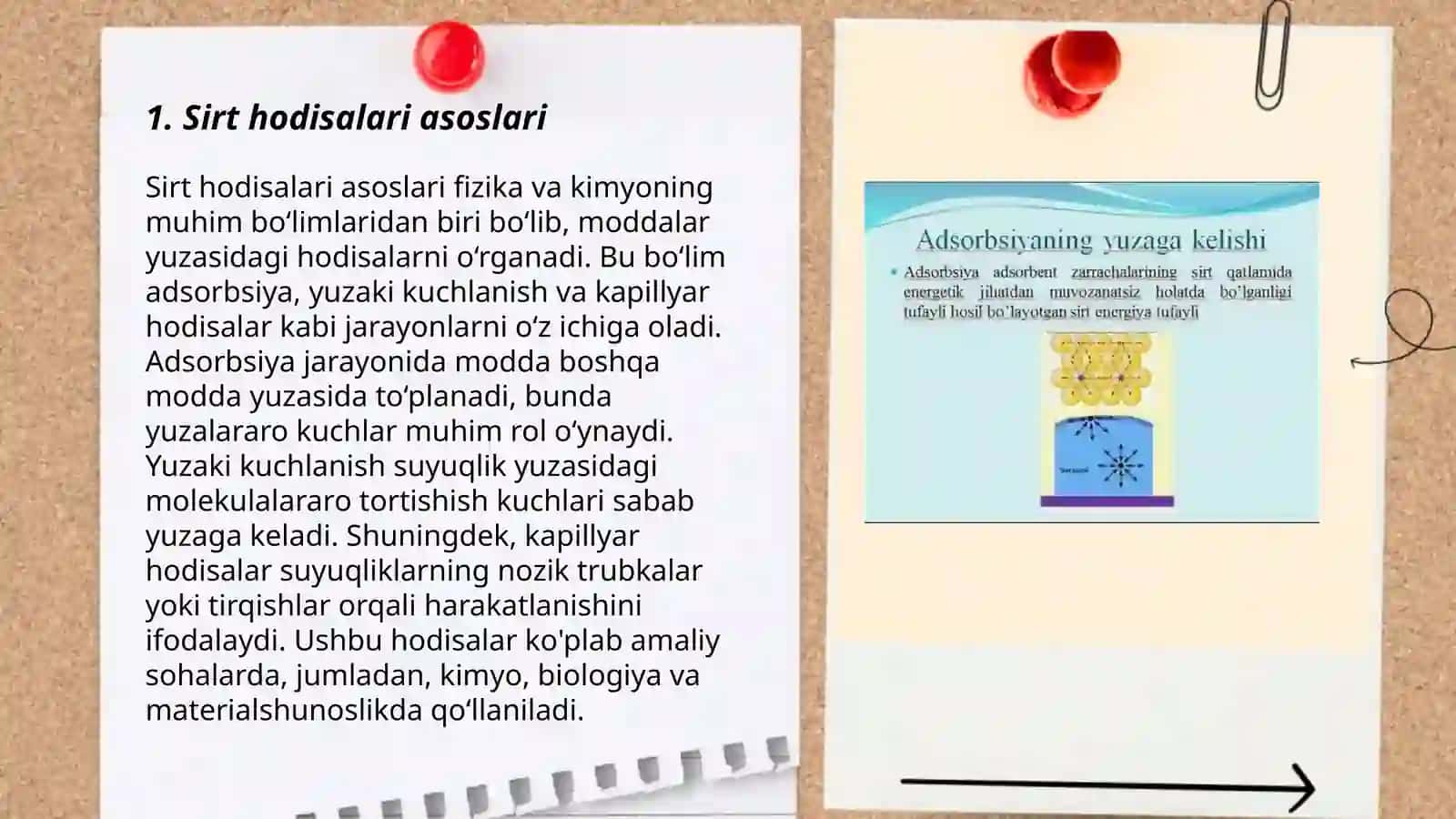 Sirt hodisalari va adsorbsiya. Xromatografiya 3
