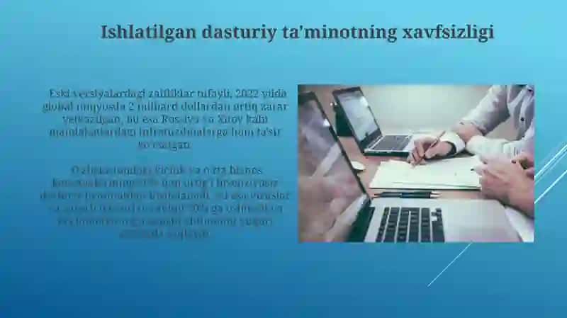 Ishlatilgan Dasturiy Ta'minotlar 3