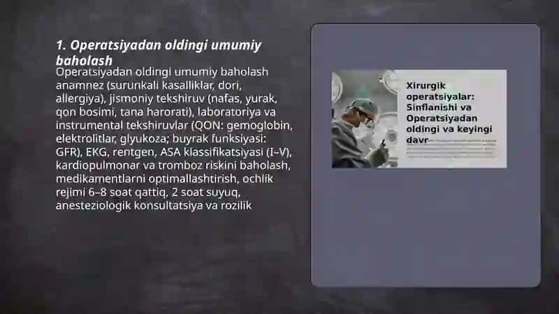 Operatsiyadan oldingi davr 3
