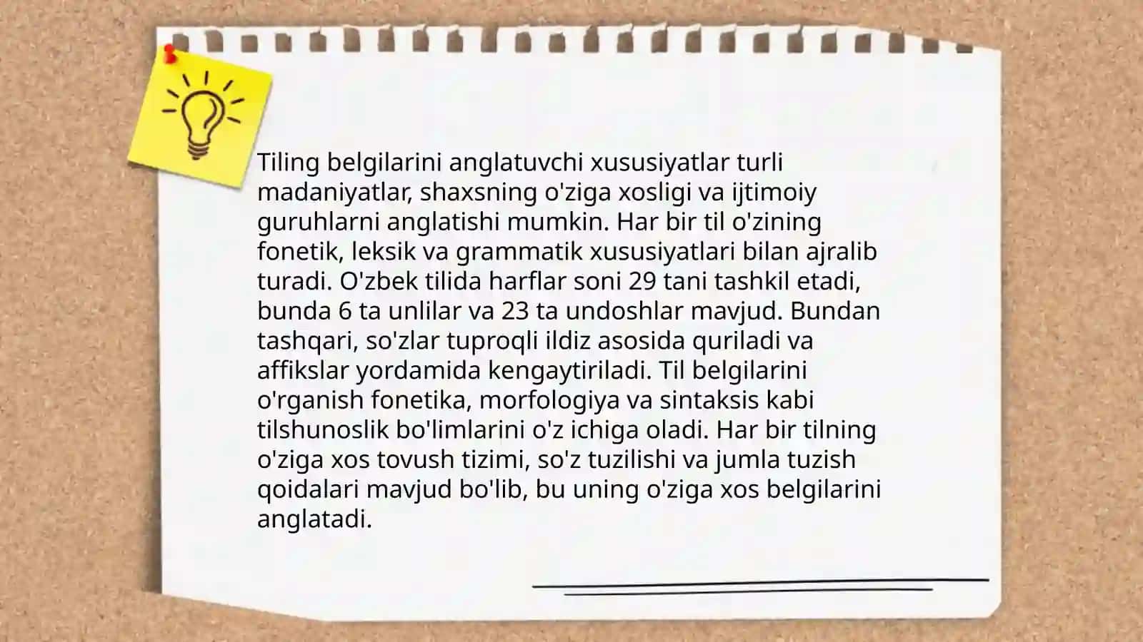 Tilning belgi sifatidagi tavsifi 3