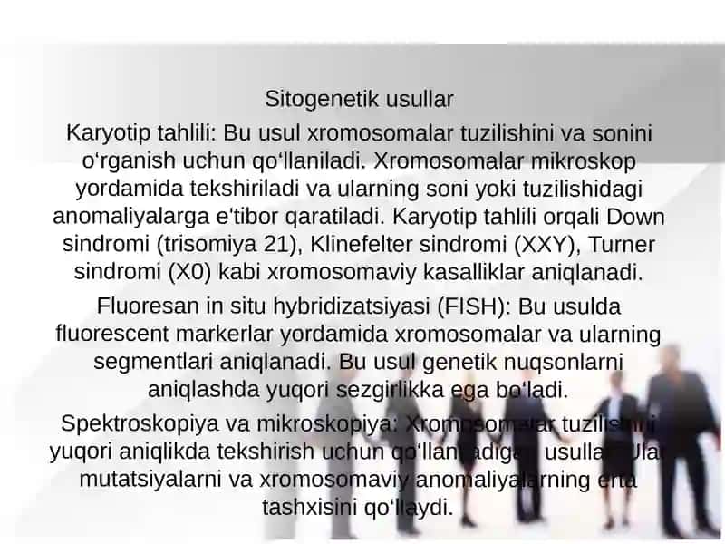 Odam genetikasini oʻrganish usullari 3