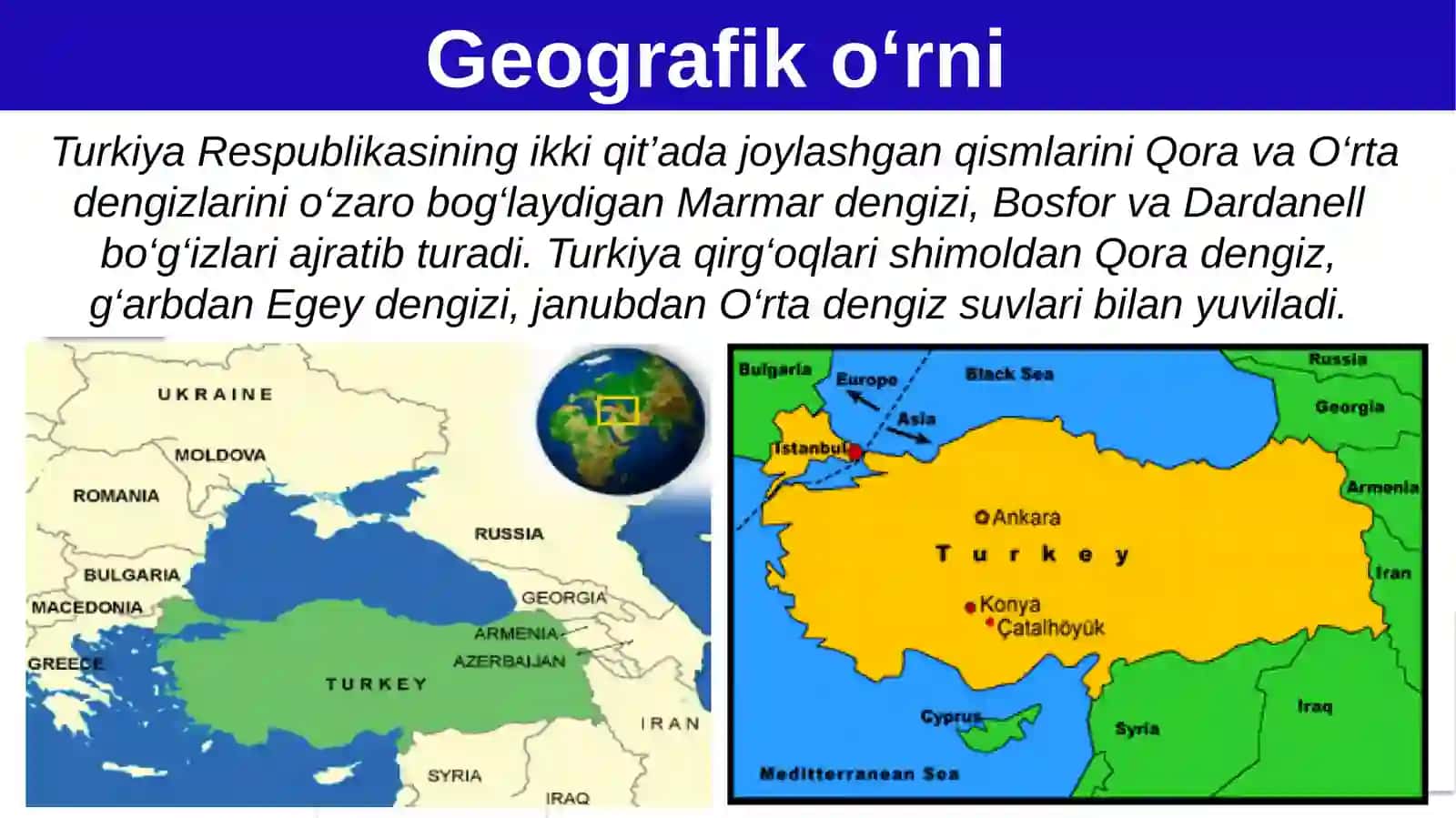 Turkiya Respublikasi 9-sinf GEOGRAFIYA 3