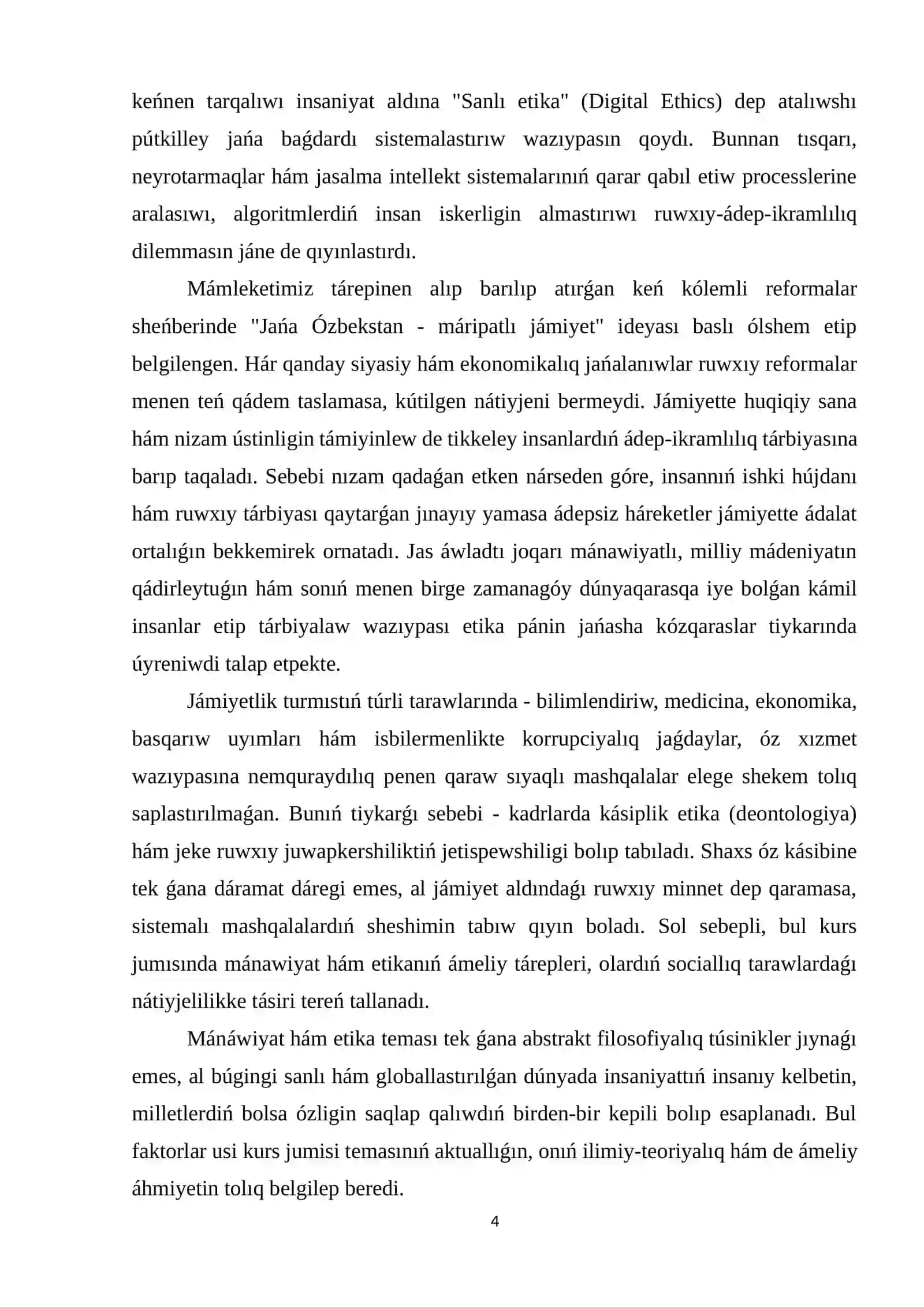 Mánáwiyat hám etika 3