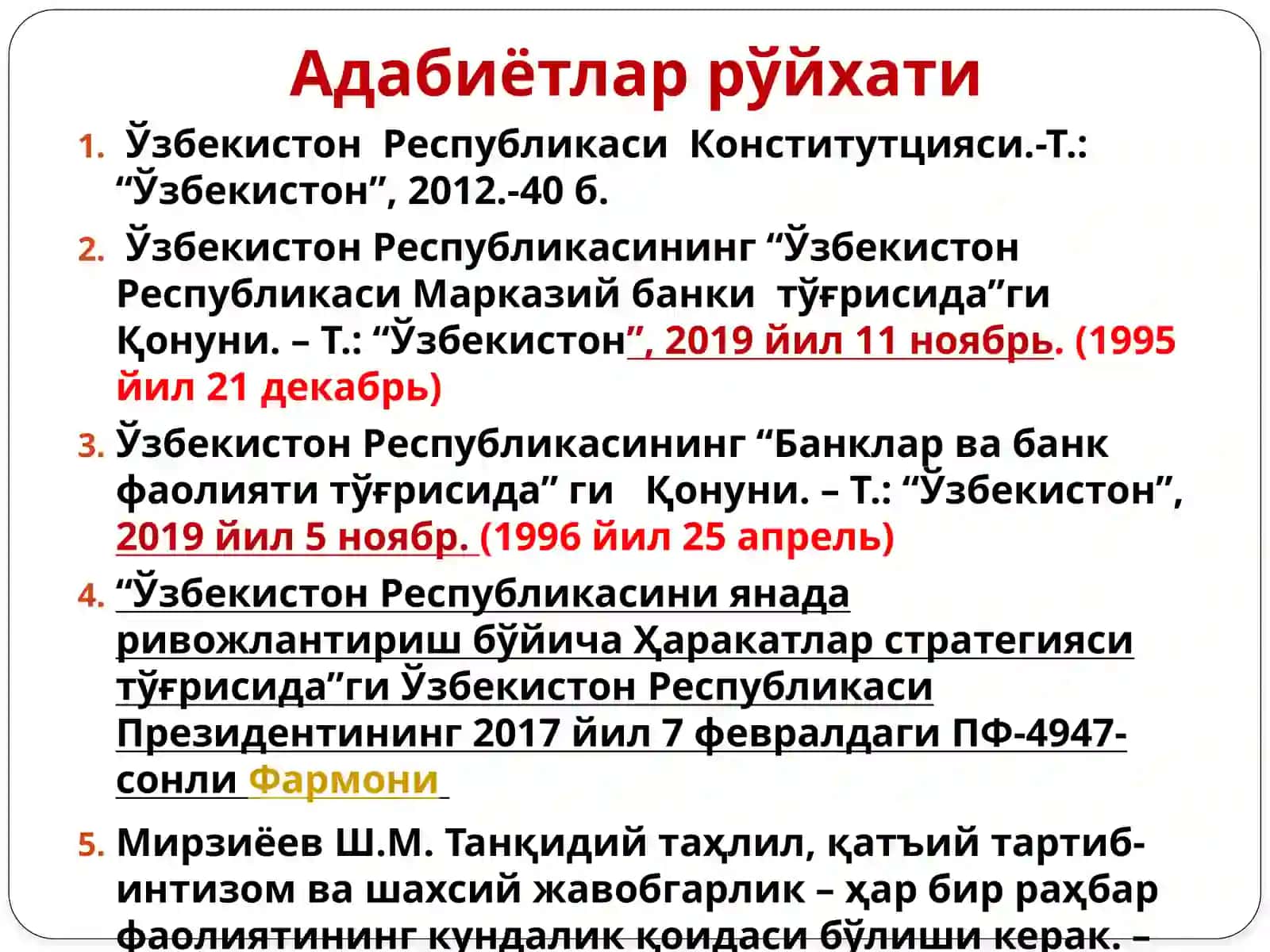 Марказий банк ва унинг функциялари 3