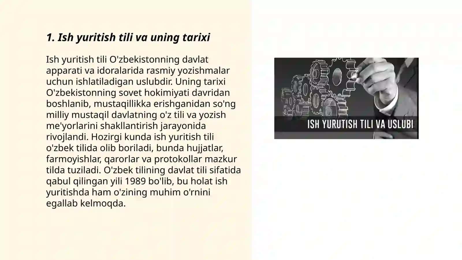 Ish yuritish tili va uslubi 3