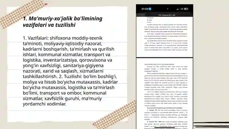 Shifoxonaning tuzilishi 3