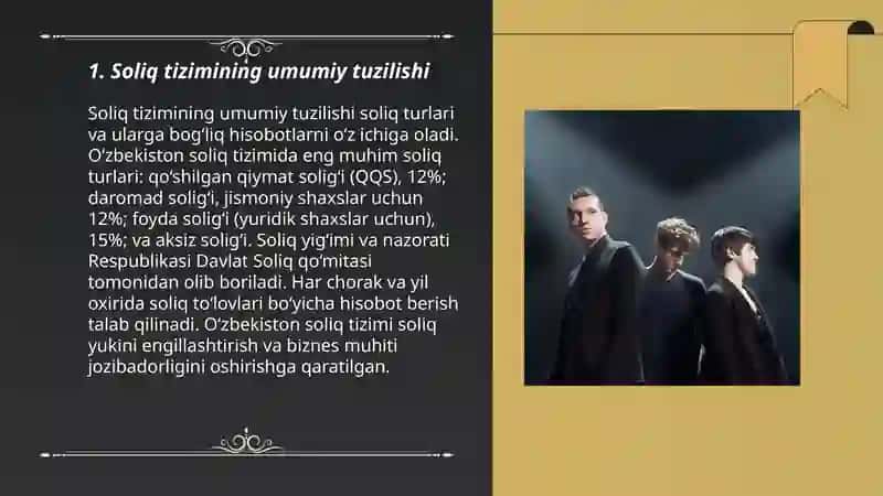 O’zbekiston respublikasida soliqlar va yig’imlar tizimi 3