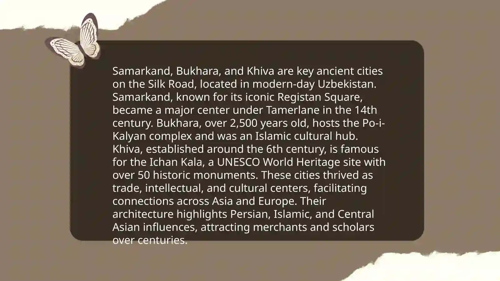 Ancient Cities of the Silk Road in Uzbekistan 3