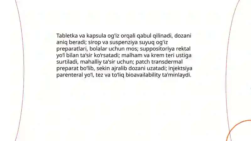 Dori vositalarini qo'llash 3