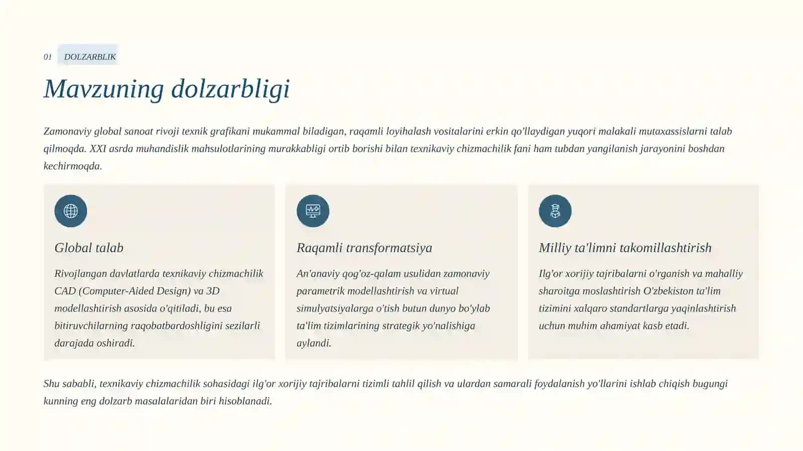 TEXNIKAVIY CHIZMACHILIK FANIDA ILG'OR XORIJIY TAJRIBALARNING O'RNI 3