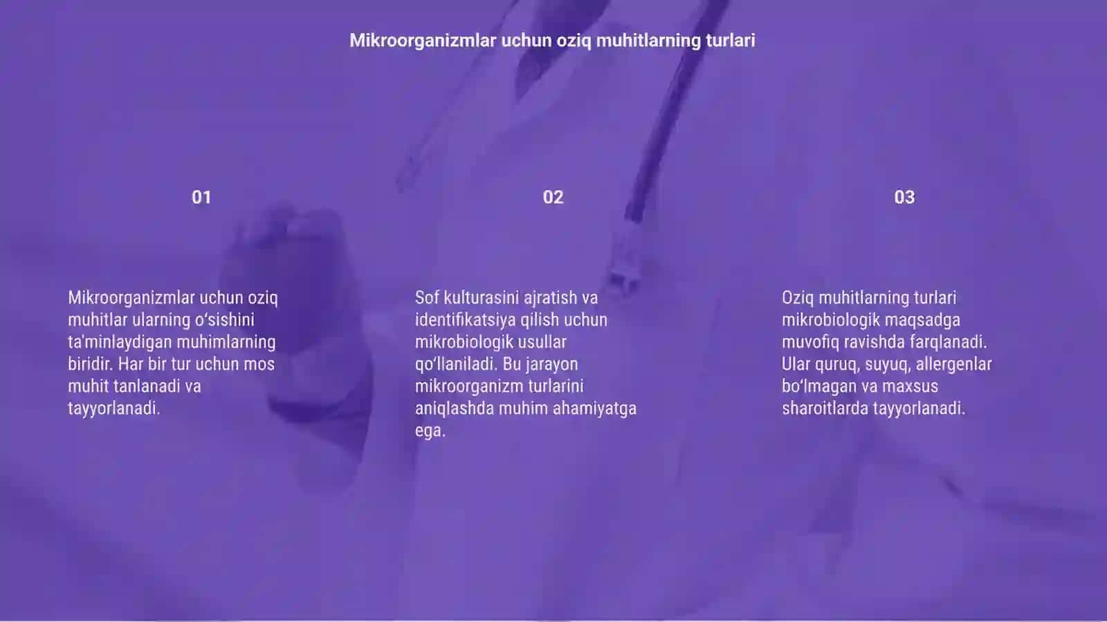 Mikroorganizmlar uchun oziq muhitlar 3