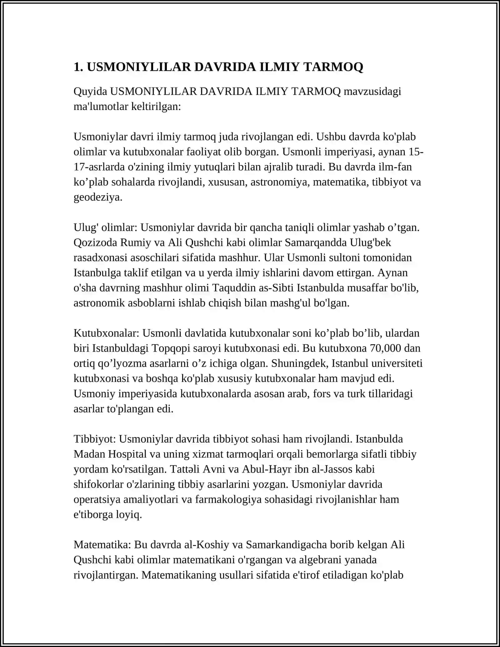 USMONIYLILAR DAVRI MADANIYATI 3