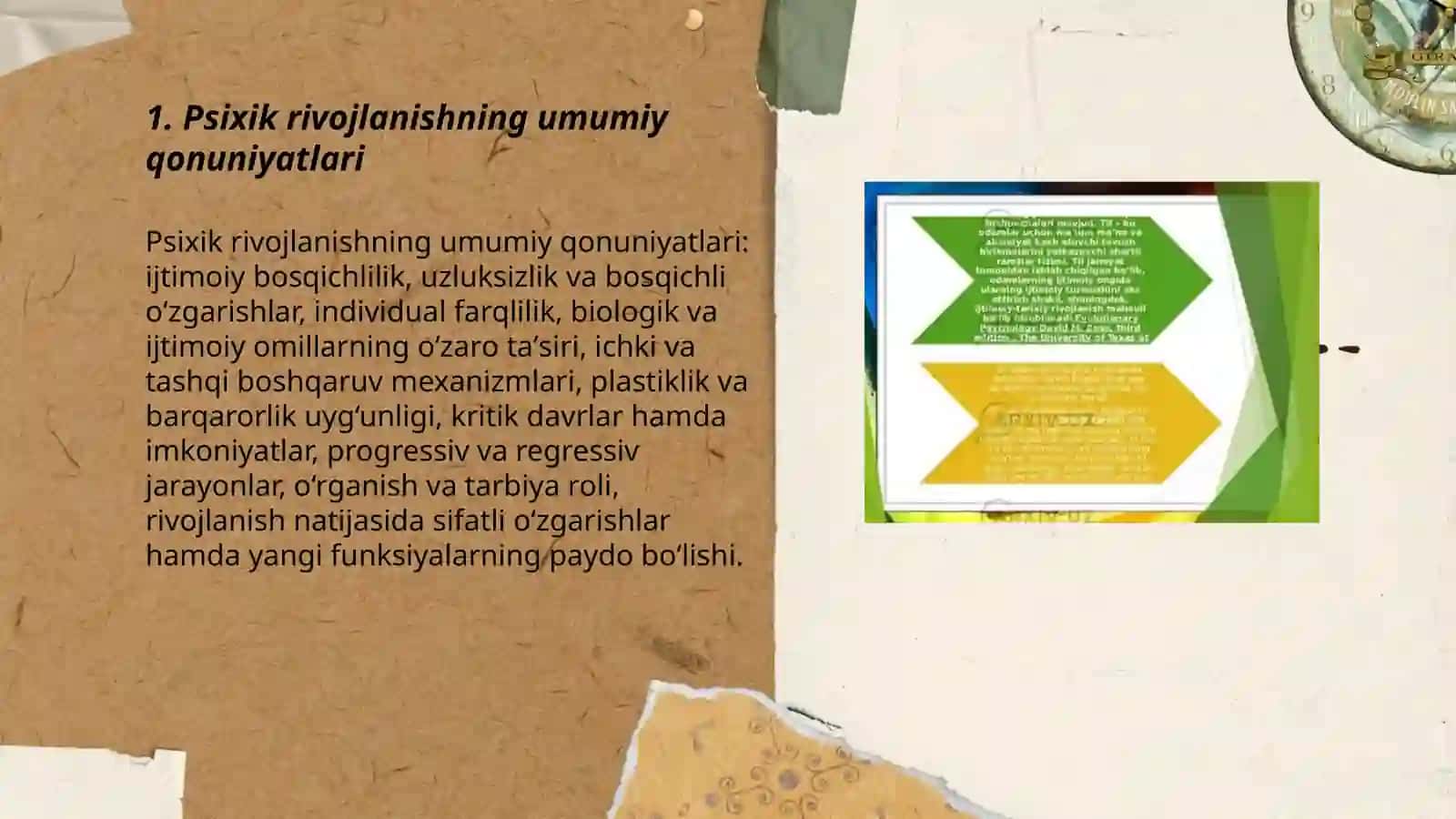Psixik rivojlanishning asosiy qonuniyatlari 3